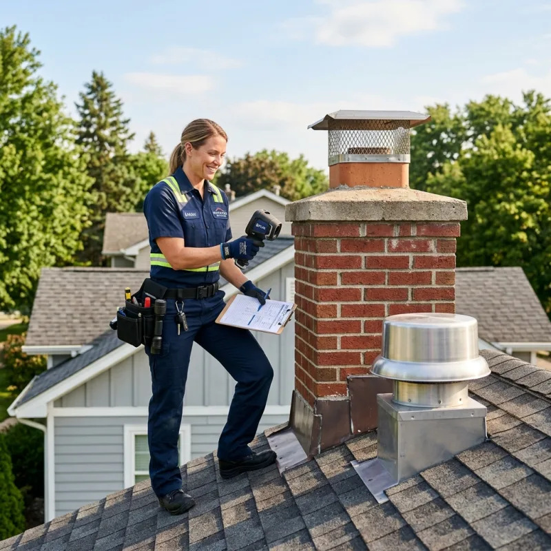 Technician inspecting a Leigh Creek roof cavity and ductwork for a dead bird